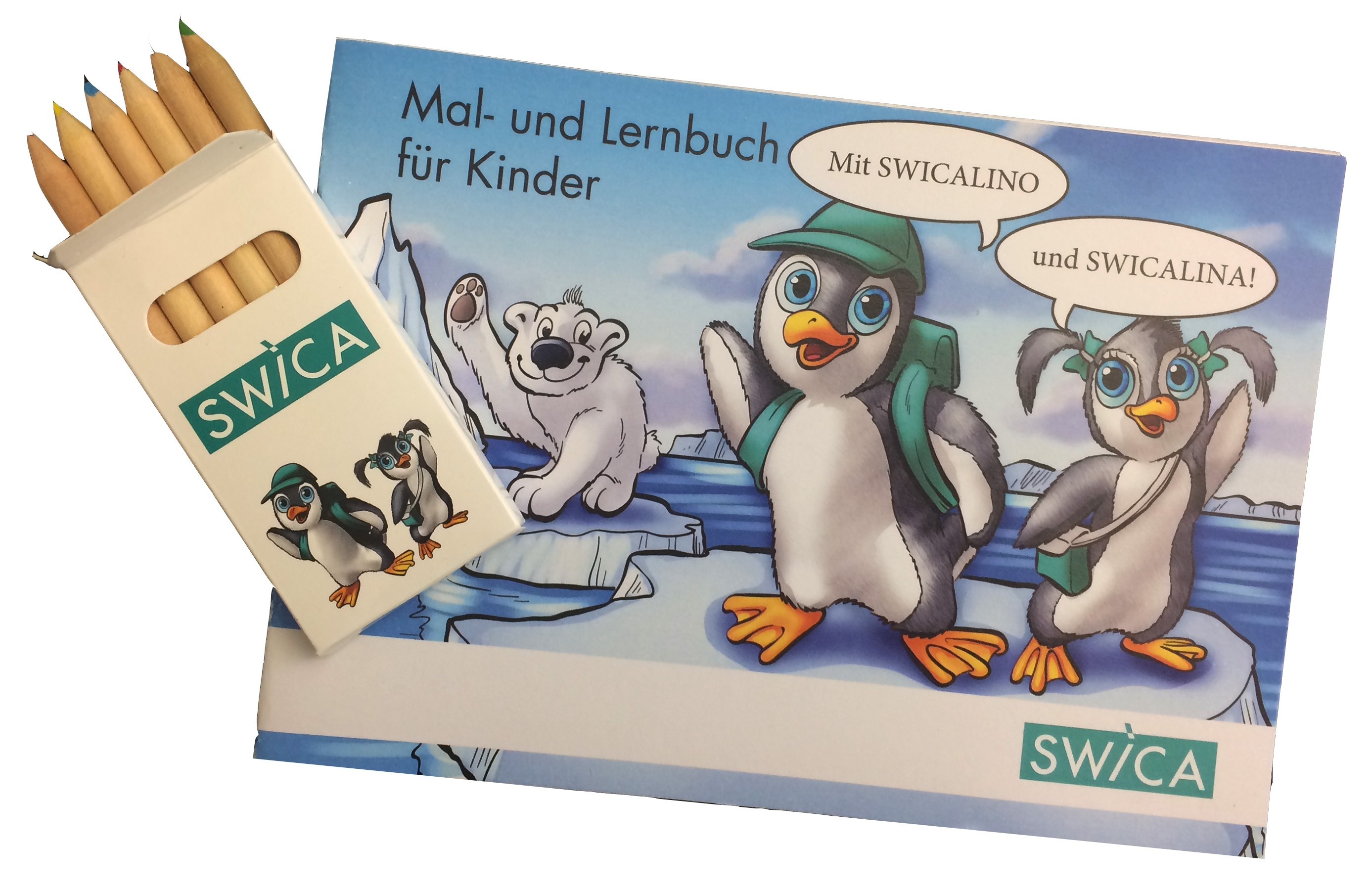 SWICALINO Malbuch und Stifte